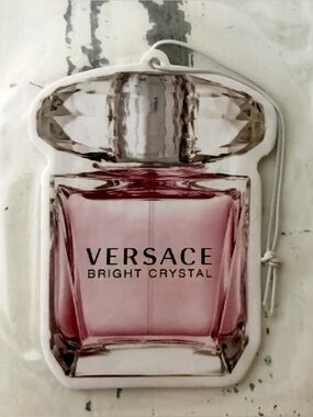 Versace Bright Crystal Pink Bottle Hanging Air Freshener